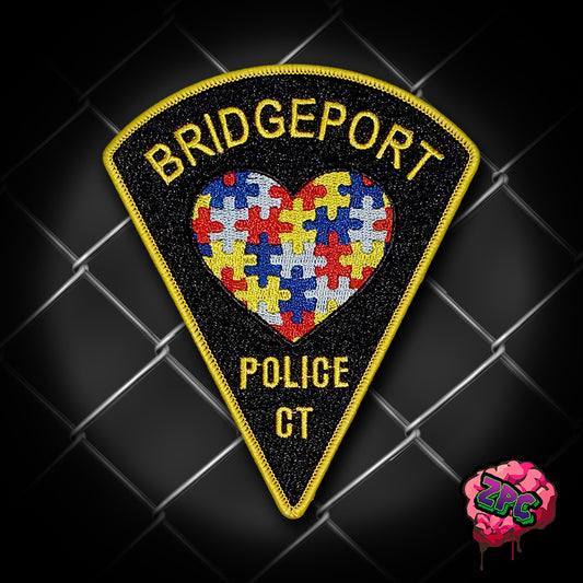 BRIDGEPORT POLICE Autism Acceptance - BPD Support Patch - "Fit in our Hearts"