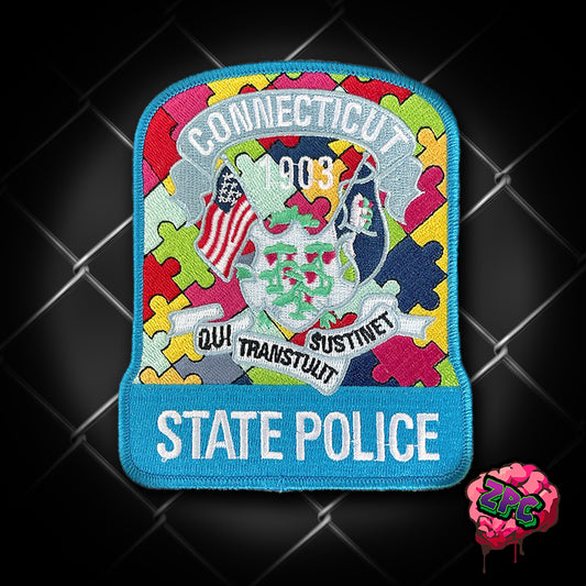 Autism Acceptance- CSP / Connecticut State Police Awareness Patch