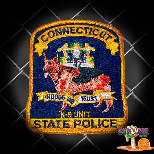 Connecticut State Police - K-9 Unit Patch- "In Dogs We Trust"