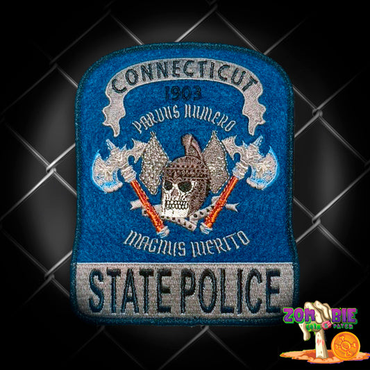 Connecticut State Police - Troop D Danielson Patch- "Parvus Numero, Magnus Merito"