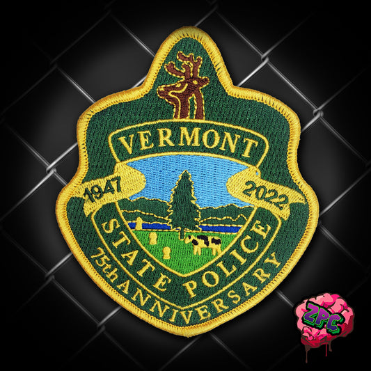 Vermont State Police Official 75th Anniversary- VSP 75th Anniversary Patch